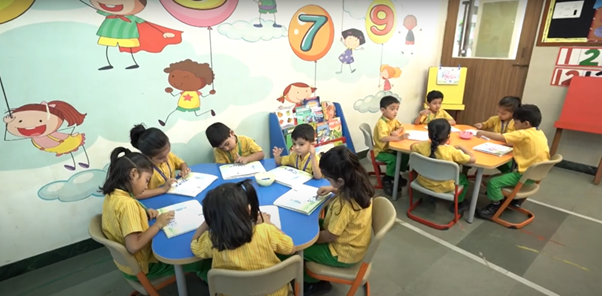 Pre-primary children playing